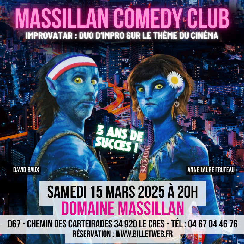 inprovatar impro et cinéma Massillan Comedy Club 15 mars